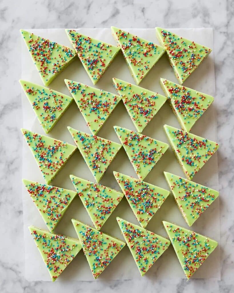 Christmas Tree Sugar Cookie Bars Recipe