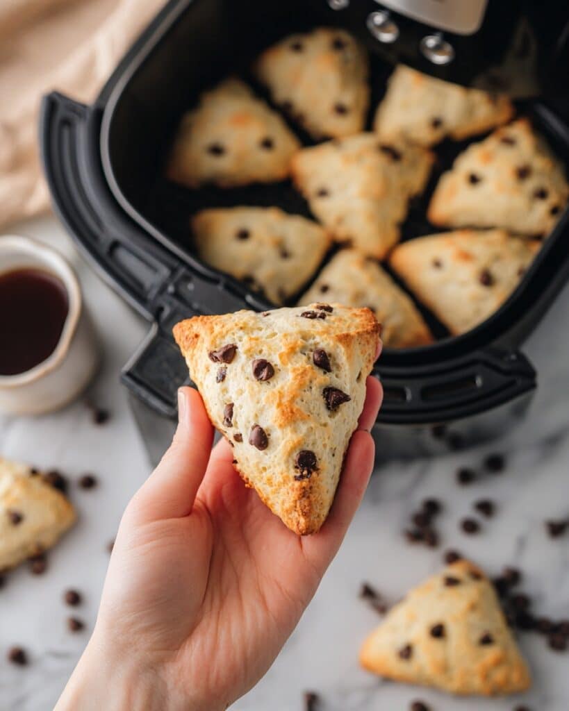 Air Fryer Chocolate Chip Scones Recipe