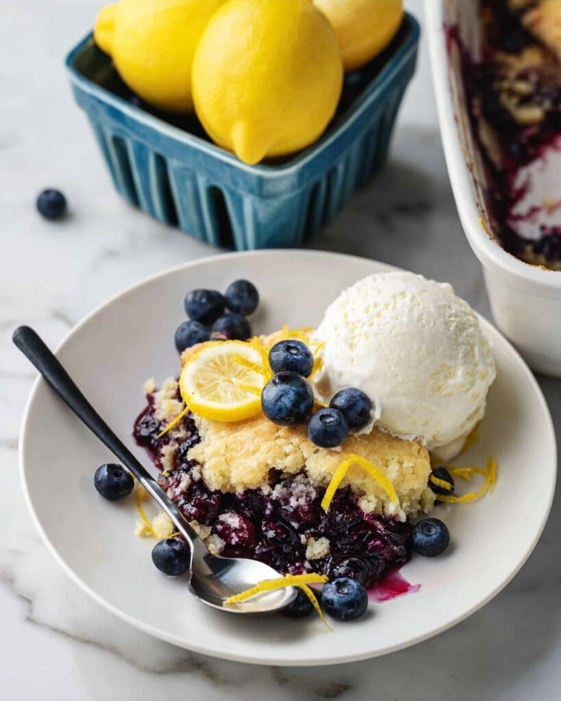 Lemon Blueberry Dump Cake Recipe