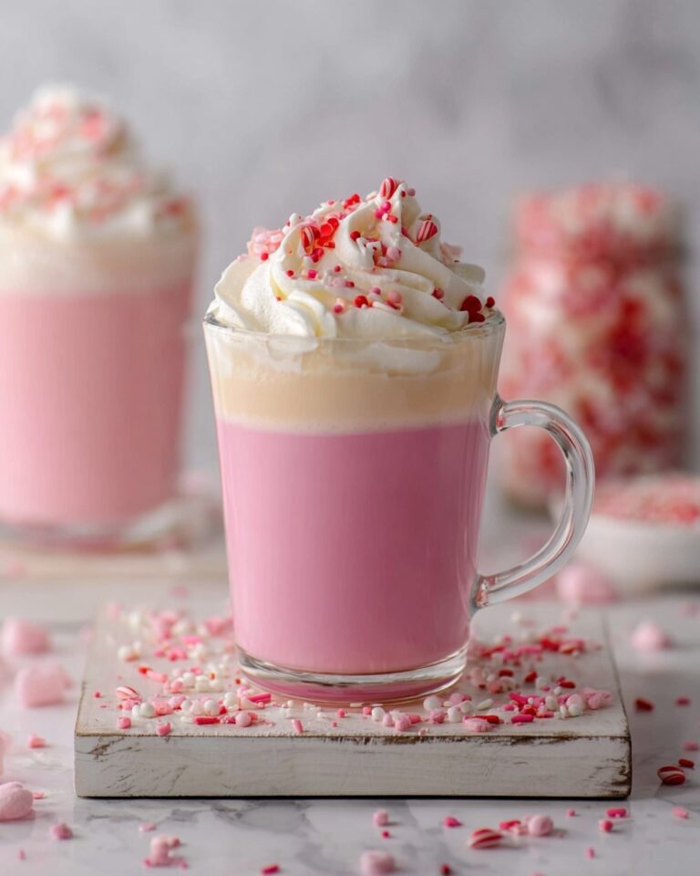 Valentine’s Day Pink White Hot Chocolate Recipe