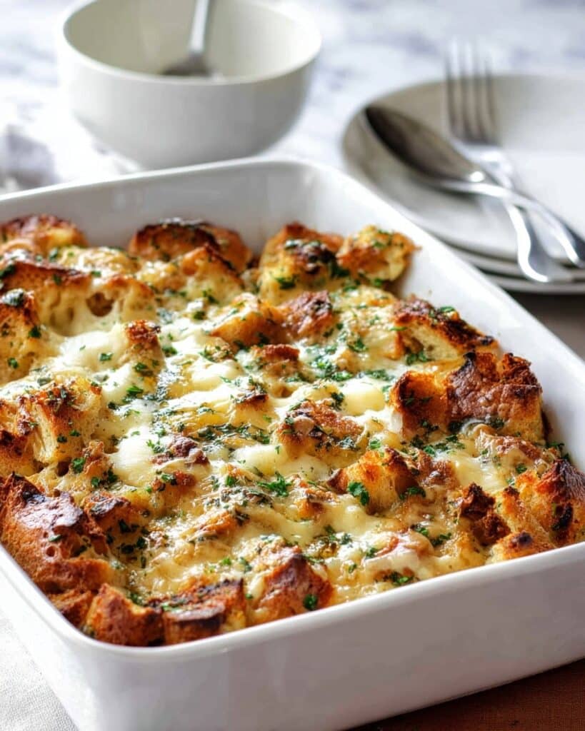 Chicken and Spinach Strata (Bread Bake) Recipe