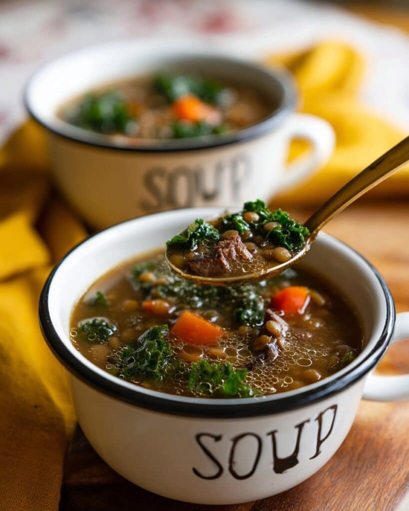 Slow Cooker Beef and Lentil Soup Recipe