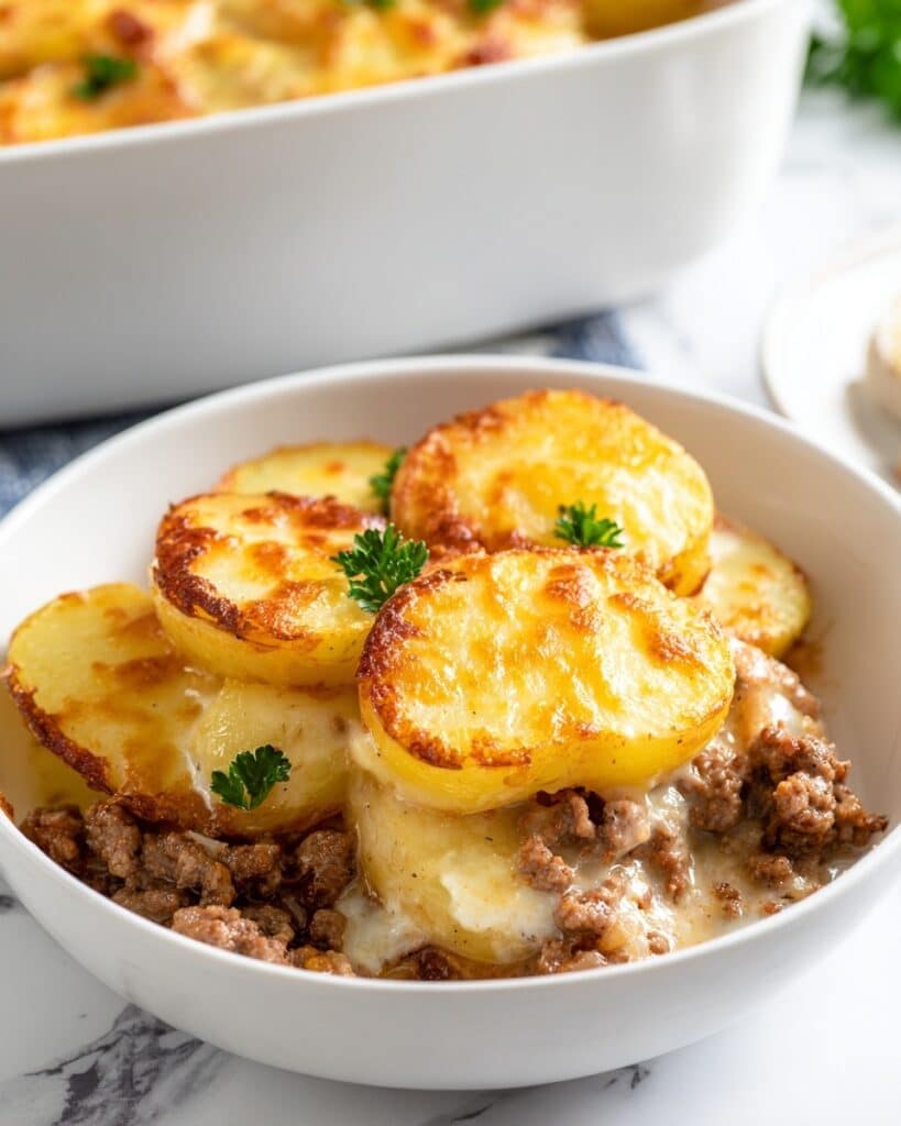 Easy 5-Ingredient Hamburger & Potato Casserole Recipe