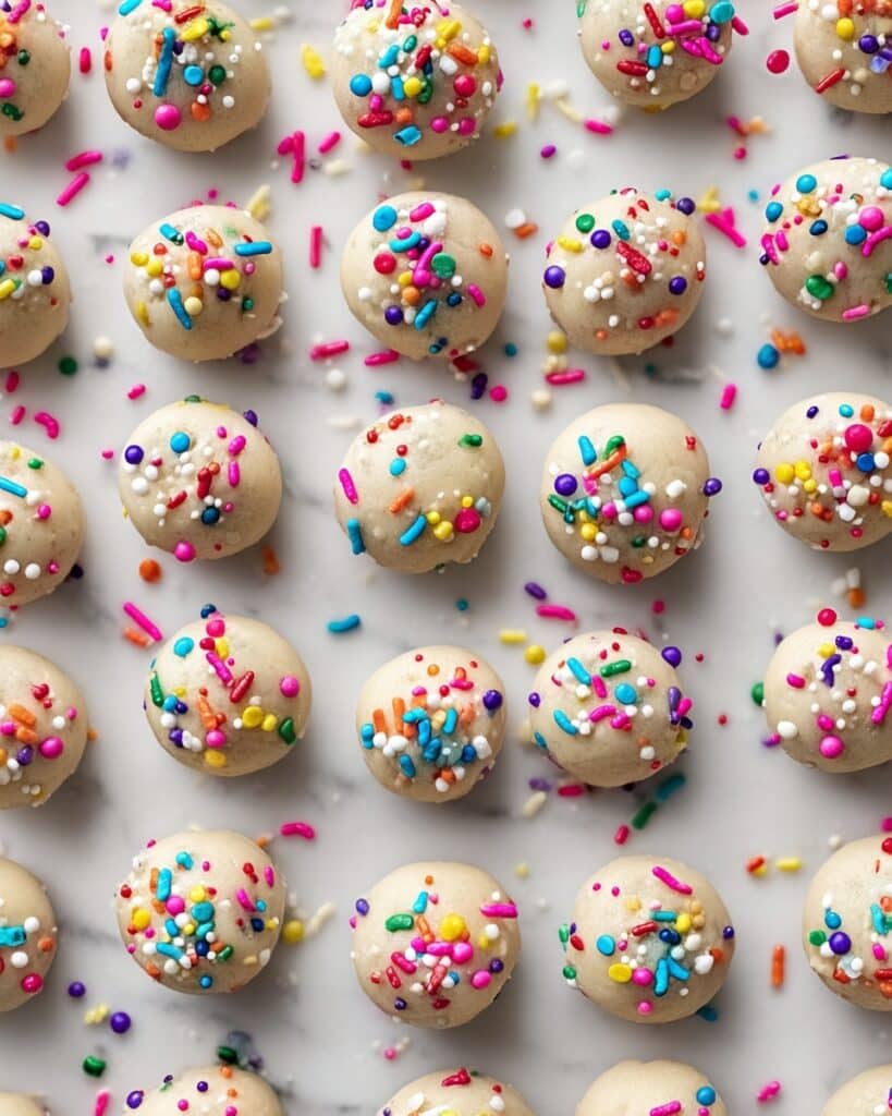 Birthday Cake Batter Protein Balls Recipe