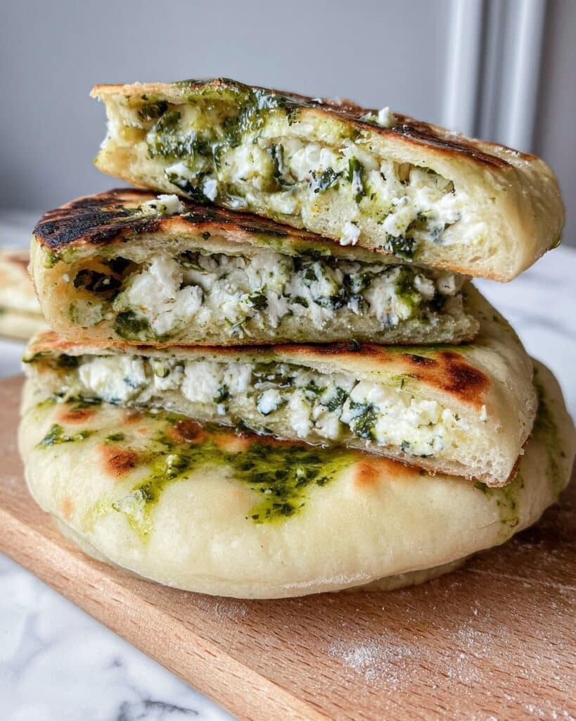 Feta Spring Flatbreads Recipe