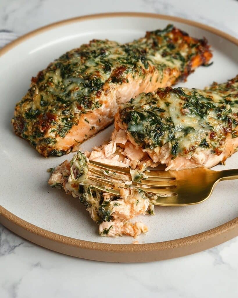 Stuffed Salmon in Air Fryer (10 Mins) Recipe