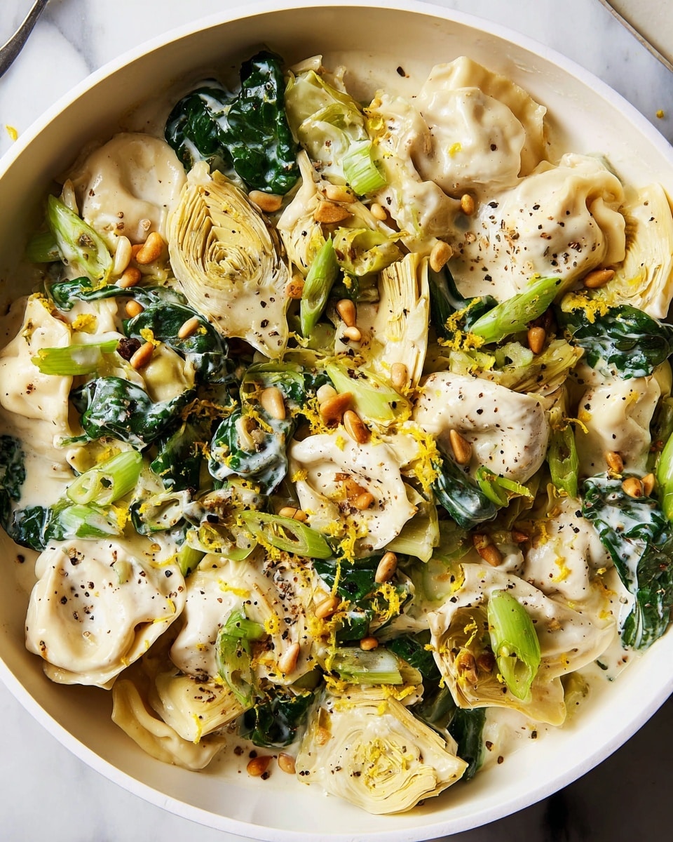 One-Pot Creamy Tortellini & Greens Recipe